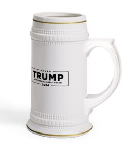 Trump Never Surrender Beer Stein Mug Right