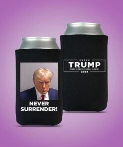 Trump Never Surrender Beverage Cooler Back