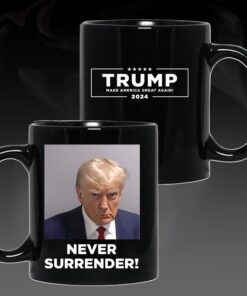Trump Never Surrender Coffee Mug maga mug