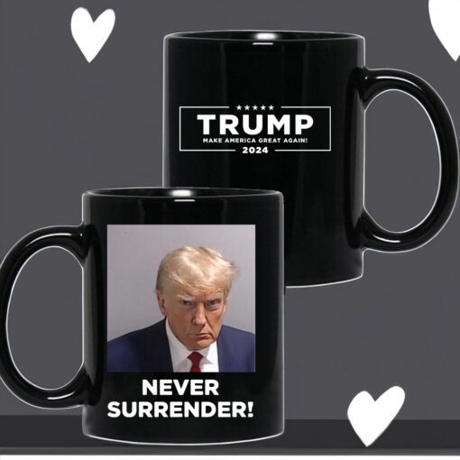 Trump Never Surrender Coffee Mugs