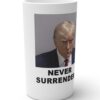 Trump Never Surrender Conical Coffee Mugs 12oz Back