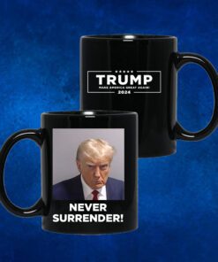 Trump Never Surrender Mug Coffee 15oz 3