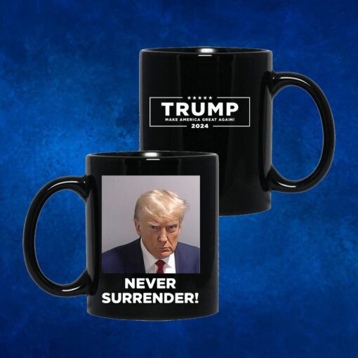Trump Never Surrender Mug Coffee 15oz 3