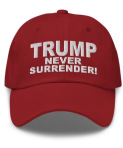 Trump Never Surrender Red Hat