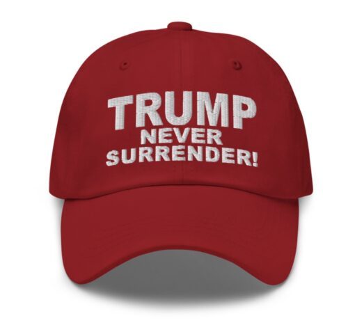 Trump Never Surrender Red Hat