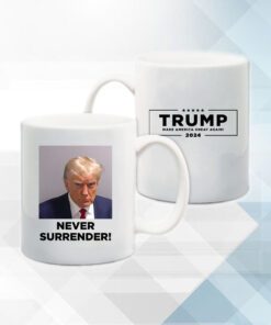 Trump Never Surrender Tweet Mug Coffee 2