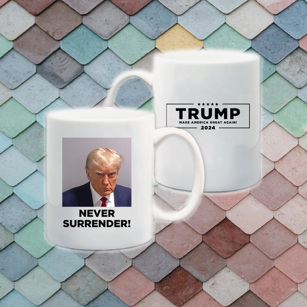 Trump is already selling merchandise with never surrender Coffee Mug 5 Trump is already selling merchandise with never surrender Coffee Mug