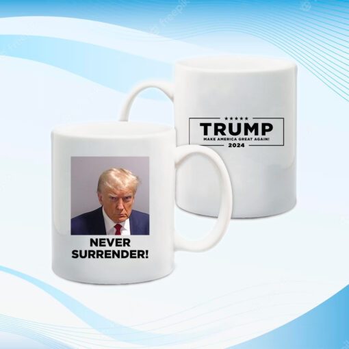 Trump’s Mug Shot Never Surrender 1