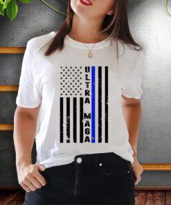 Ultra Maga Police Officer USA Flag Shirts