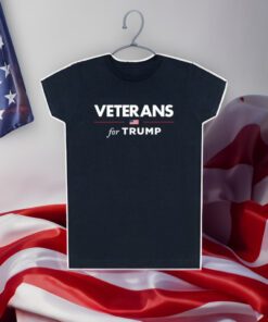 Veterans for Trump Navy Fitted Women's Jersey T-Shirt