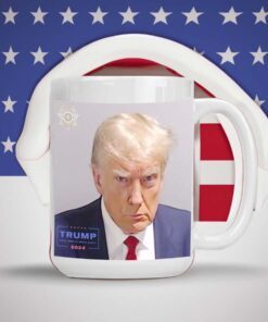 Donald Trump Mug Shot Limited Edition Donald Trump Mug Shot Mugs with TRUMP 2024