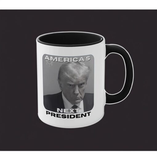 Trump America's Next President Mugshot Mug Cups