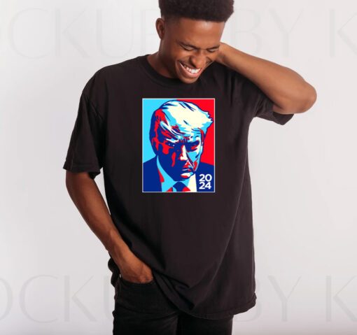Trump Colorblock Navy Cotton Shirt