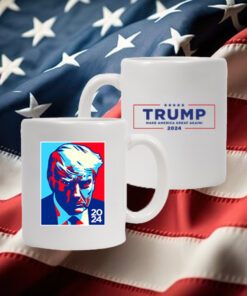 Trump Colorblock White Coffee Mug Cups