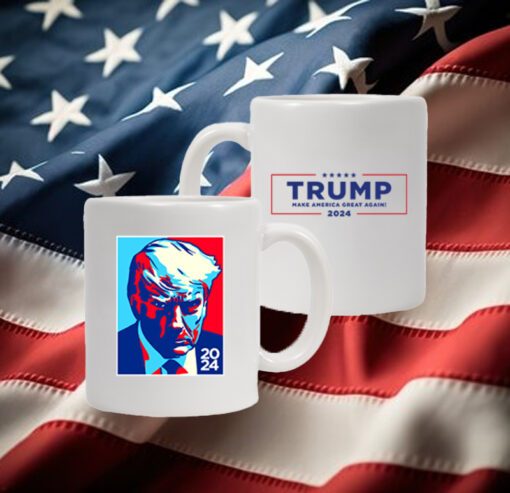Trump Colorblock White Coffee Mug Cups