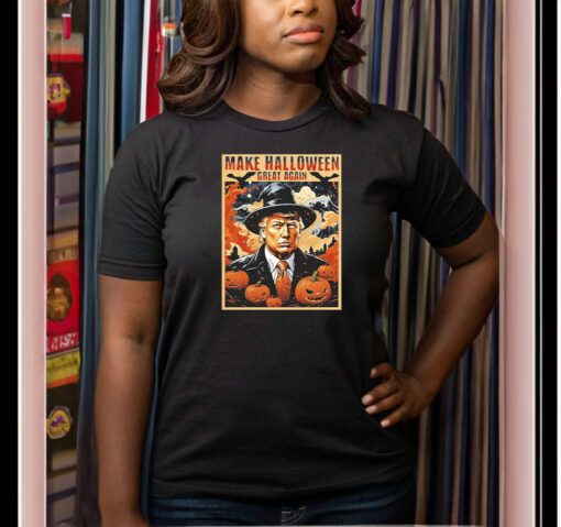 Trump Mugshot Trump Make Halloween Great Again Halloween 2023 T-Shirt