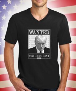 Trump Wanted Unisex V Neck Tee-Shirts