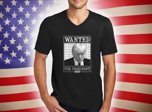 Trump Wanted Unisex V Neck Tee-Shirts