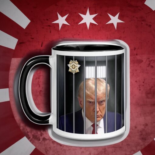 Trump mugshot Mug, Lock him up , Trump for Prison 2024 Mug