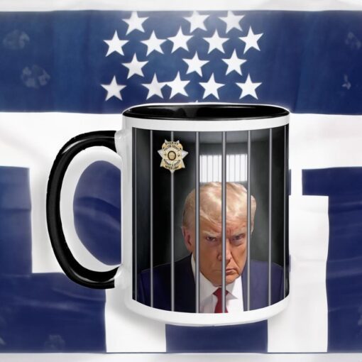 Trump mugshot Mug, Lock him up , Trump for Prison 2024 Mugs