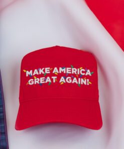 Trump MAGA Red Christmas Hat