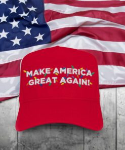 Trump MAGA Red Christmas Hats