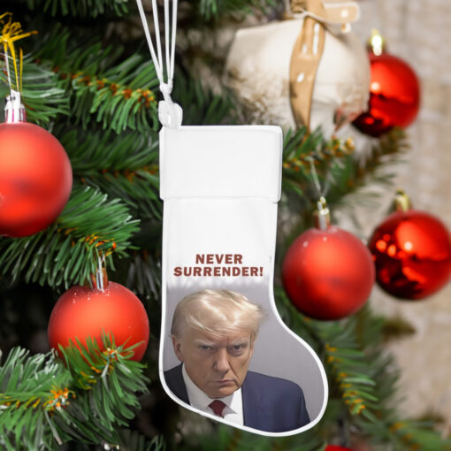 Trump Never Surrender Christmas Holiday Stockings