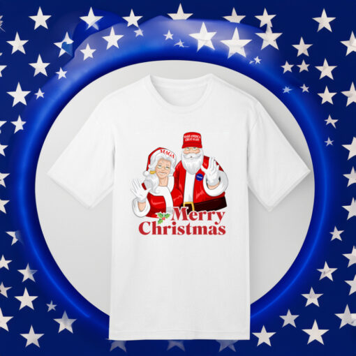 Mr and Mrs Christmas Trump MAGA Merry Christmas Shirts