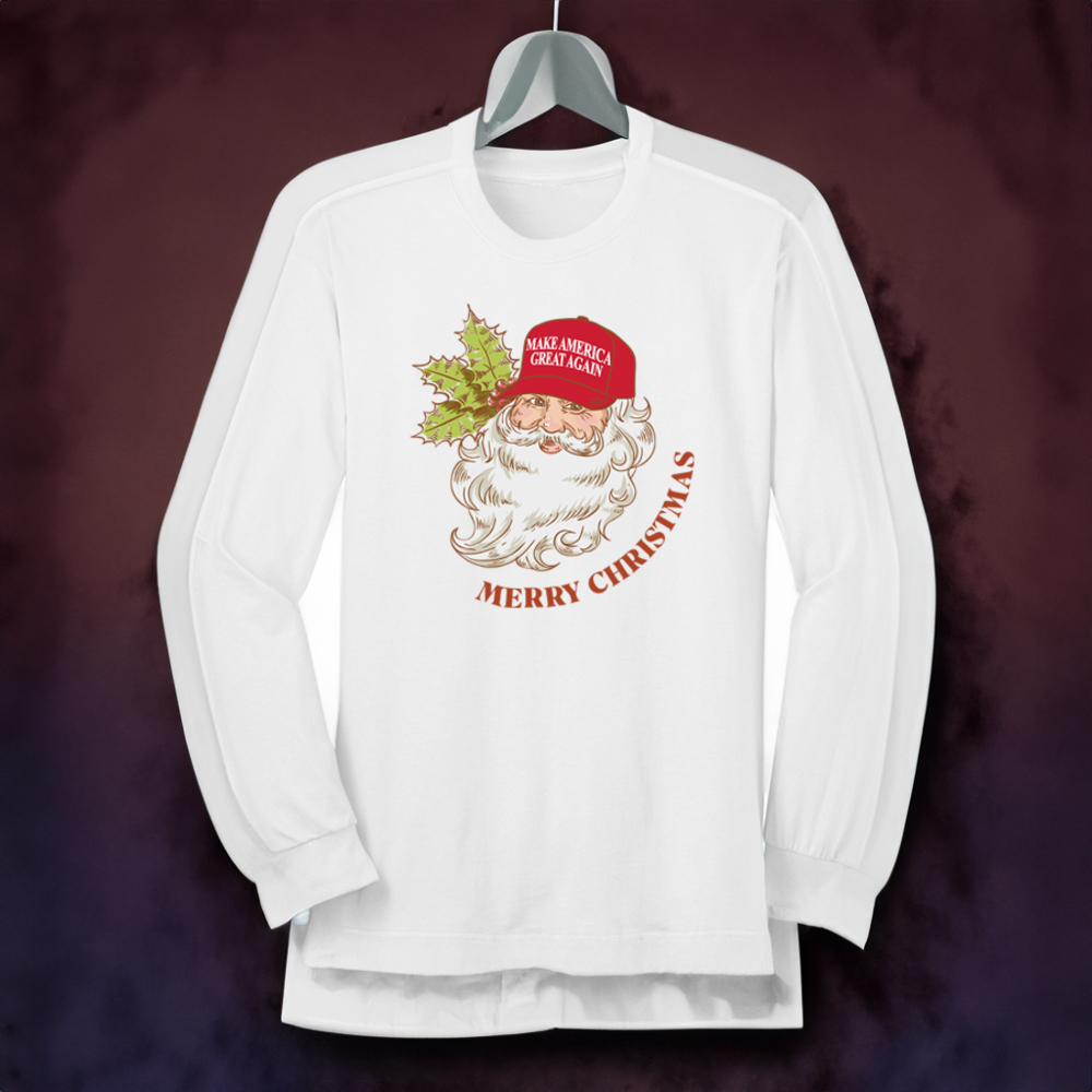 Trump Santa MAGA Long Sleeve Shirts