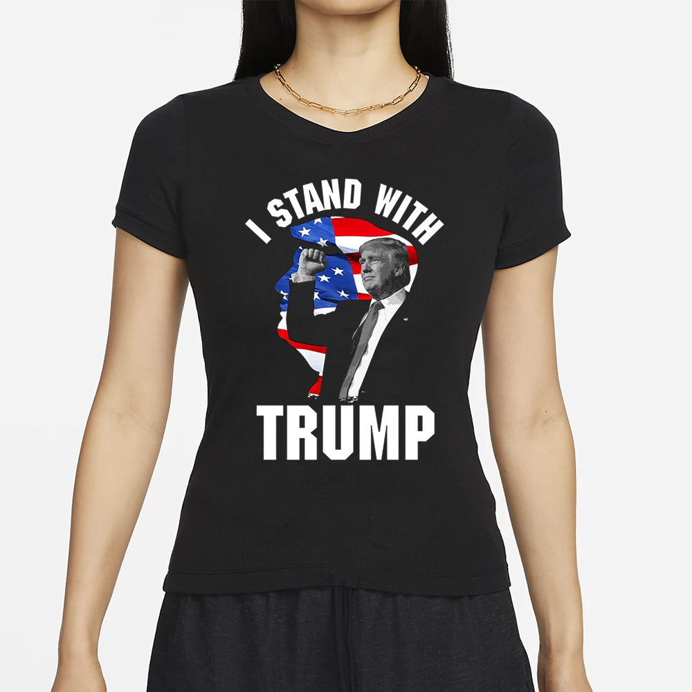 I Stand With Trump Silhouette T-Shirts