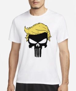 Punisher Trump White Cotton T-Shirt