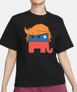Trump Elephant GOP Hair T-Shirt1