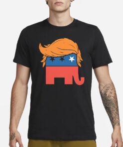 Trump Elephant GOP Hair T-Shirt3