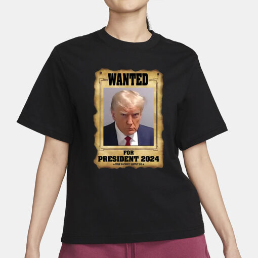 Trump Mugshot Wanted For President 2024 Unisex Classic T Shirt1