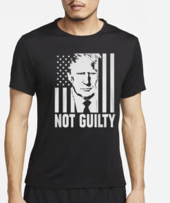 Trump Not Guilty Flag T-Shirt4