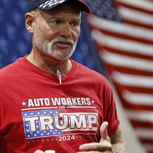 Auto worker for trump 2024 i-shirts