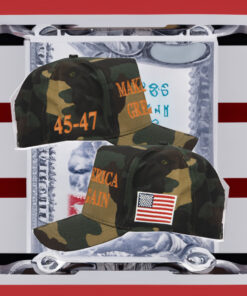 Official Trump 2024 MAGA 45-47 Camo Hats