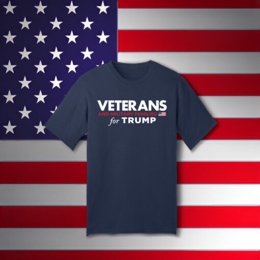 Veterans and Military Families for Trump Navy T-Shirts