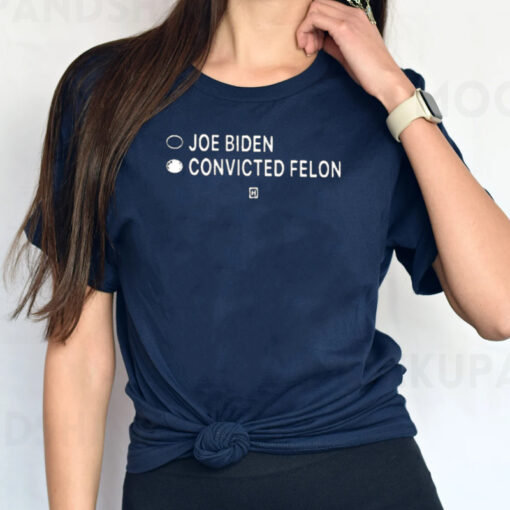 David J Harris Jr. is a great American Patriot wear the Joe Biden Convicted Felon T-Shirt - Image 2