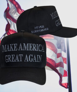 Donald J. Trump Never Surrender Black MAGA Hat
