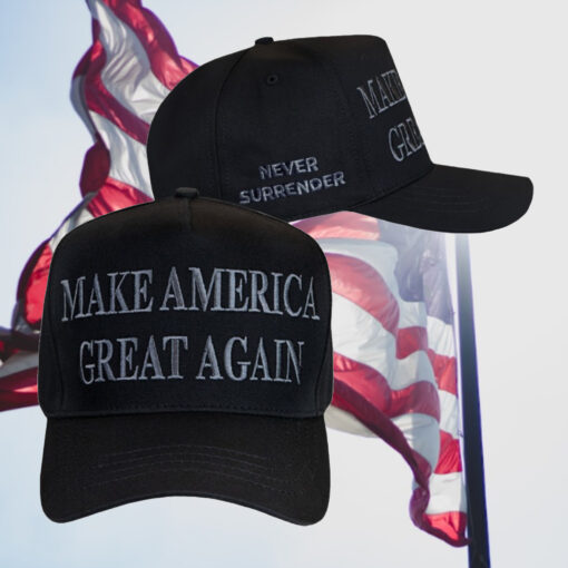 Donald J. Trump Never Surrender Black MAGA Hat - Image 2